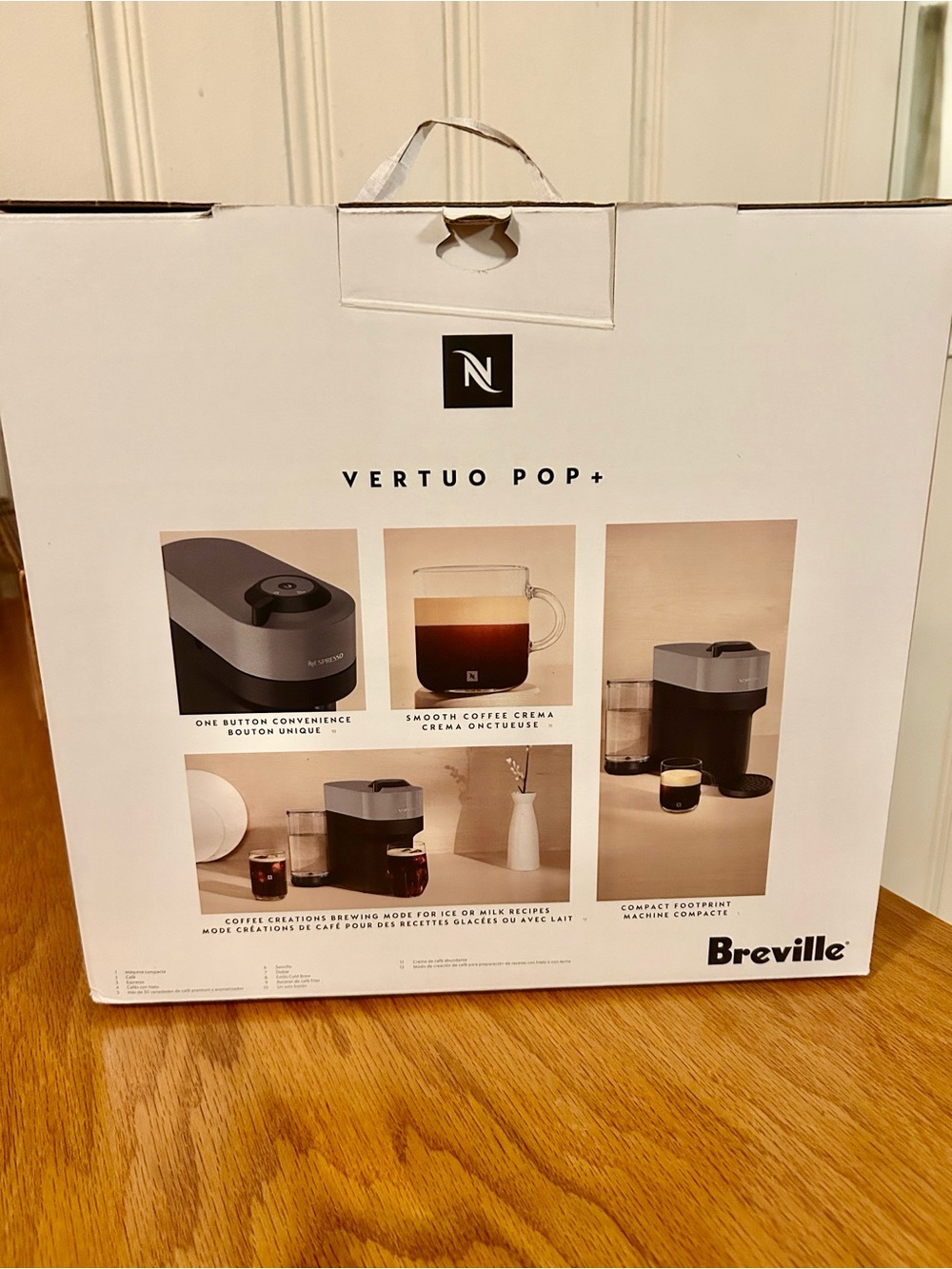 NIB Nespresso Vertuo Pop+ coffee machine manufactured by Breville - Picture 3 of 8